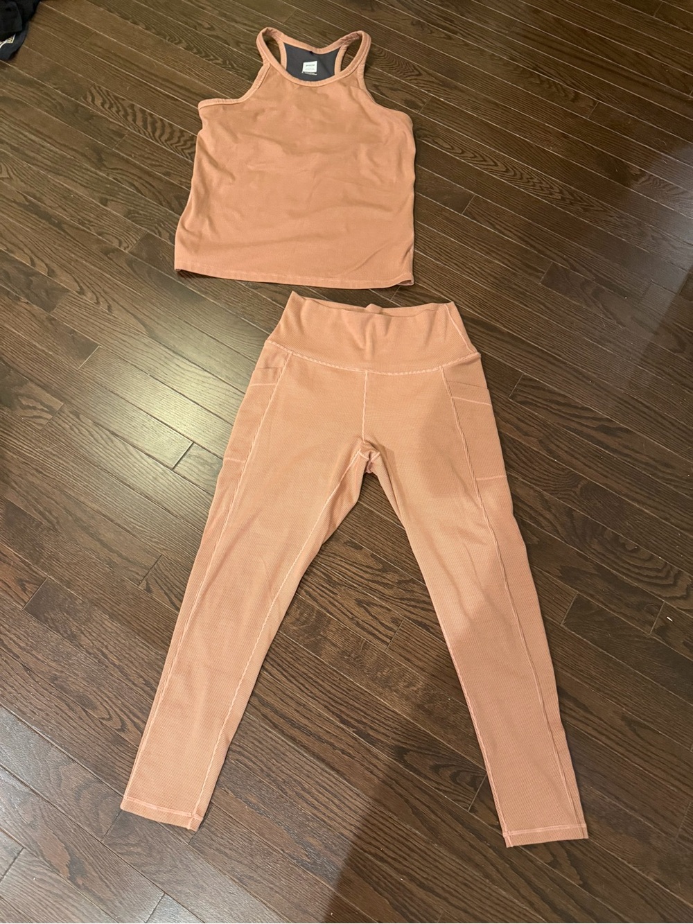 Prana Becksa Tank and Leggings Set - Dusty Rose